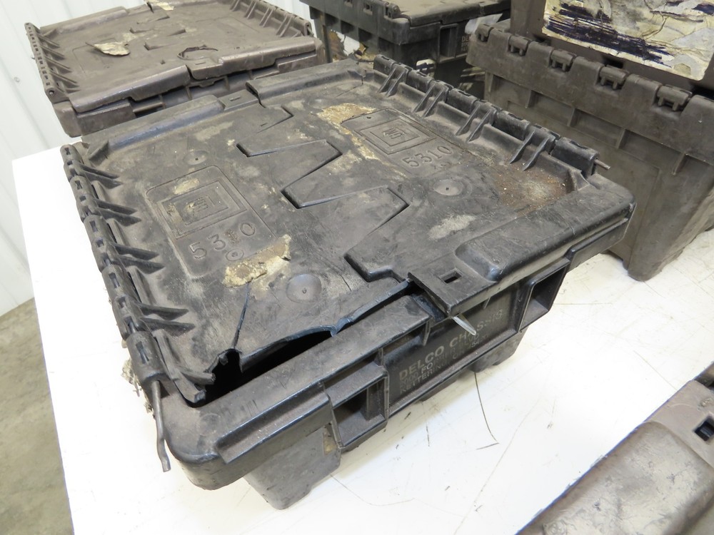 Buckhorn Stackable Plastic Container Bin Modular Nesting 12"x11"x7" Lot of 10