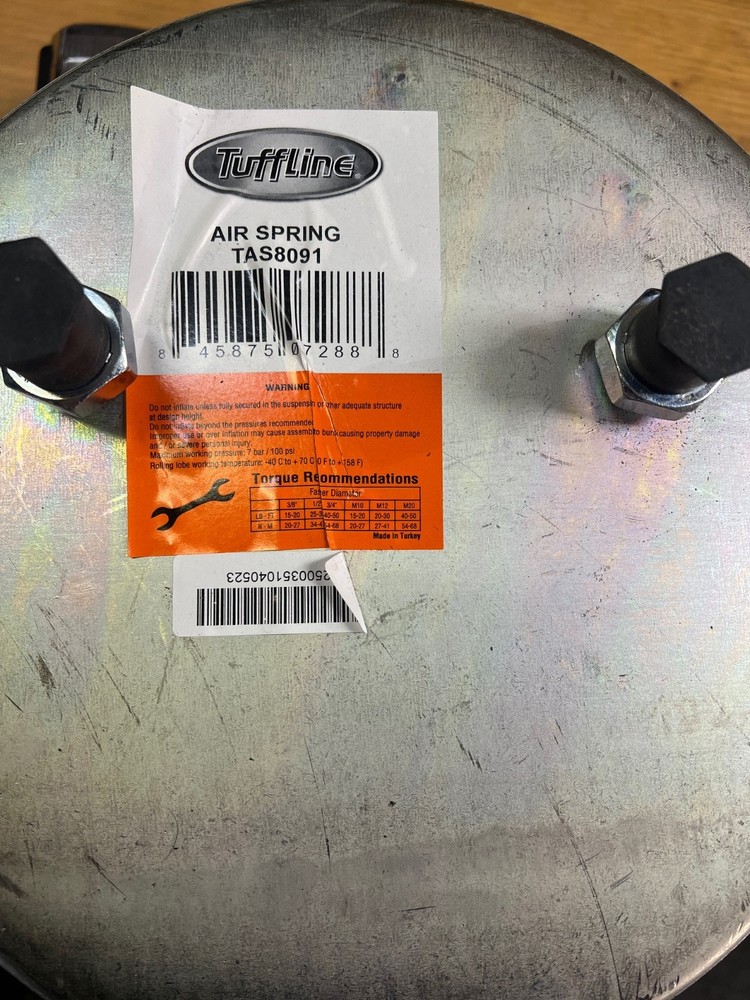 Tuffline Trailer Air Spring Bag TAS8091