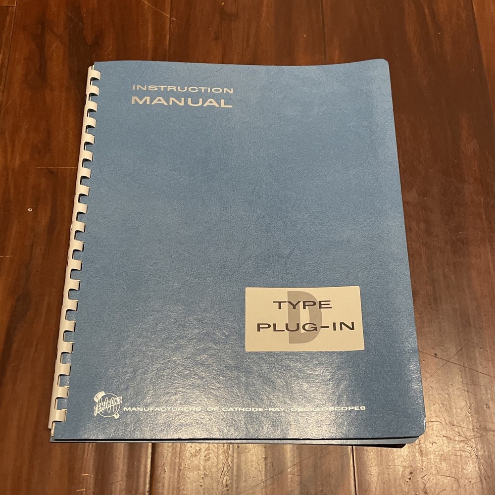 Tektronix Type D Plug-In Instruction Manual 070-228