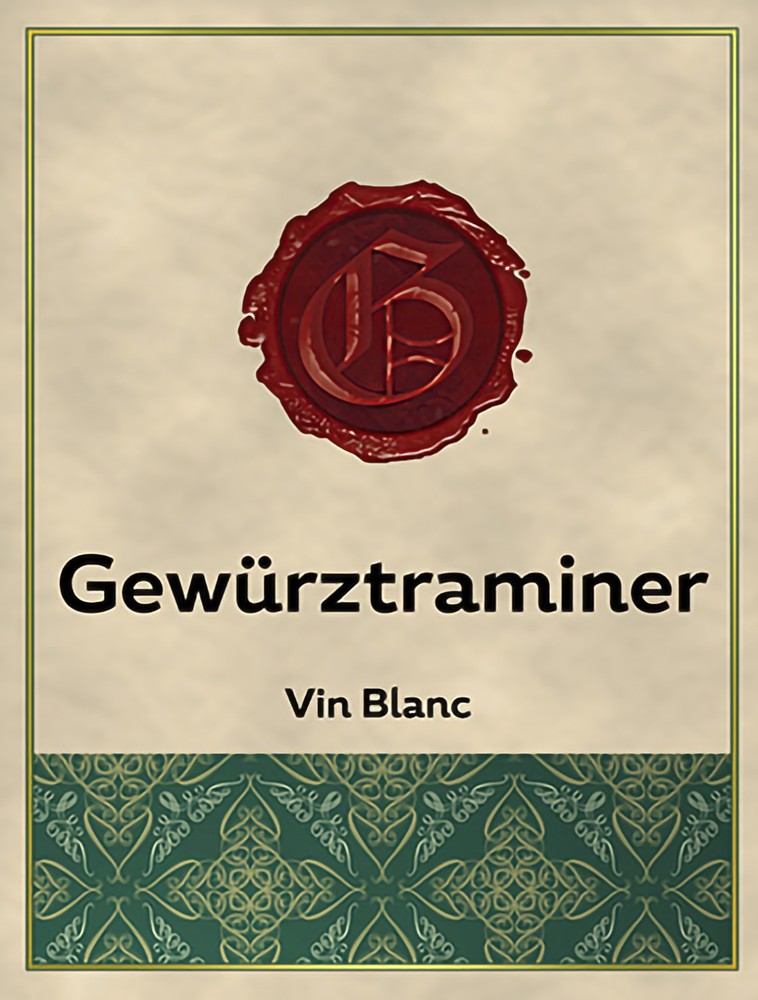 Gewurztraminer Wine Labels for Home Wine Making