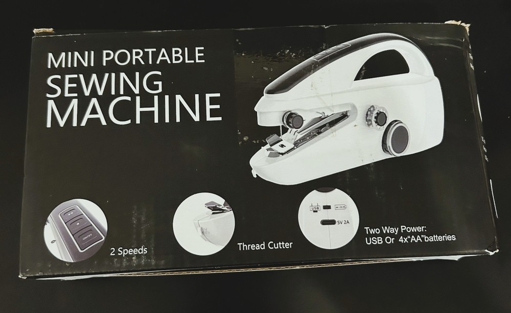 Portable Handheld Mini Sewing Machine Kit USB Battery Operated Beginners