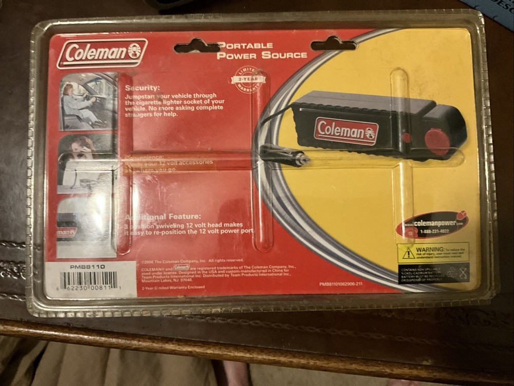 Coleman Powermate Emergency Car Starter with 2 Volt Power Source PMB8110