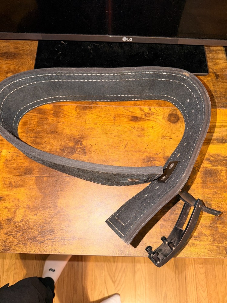 RDX leather weight lifting belt