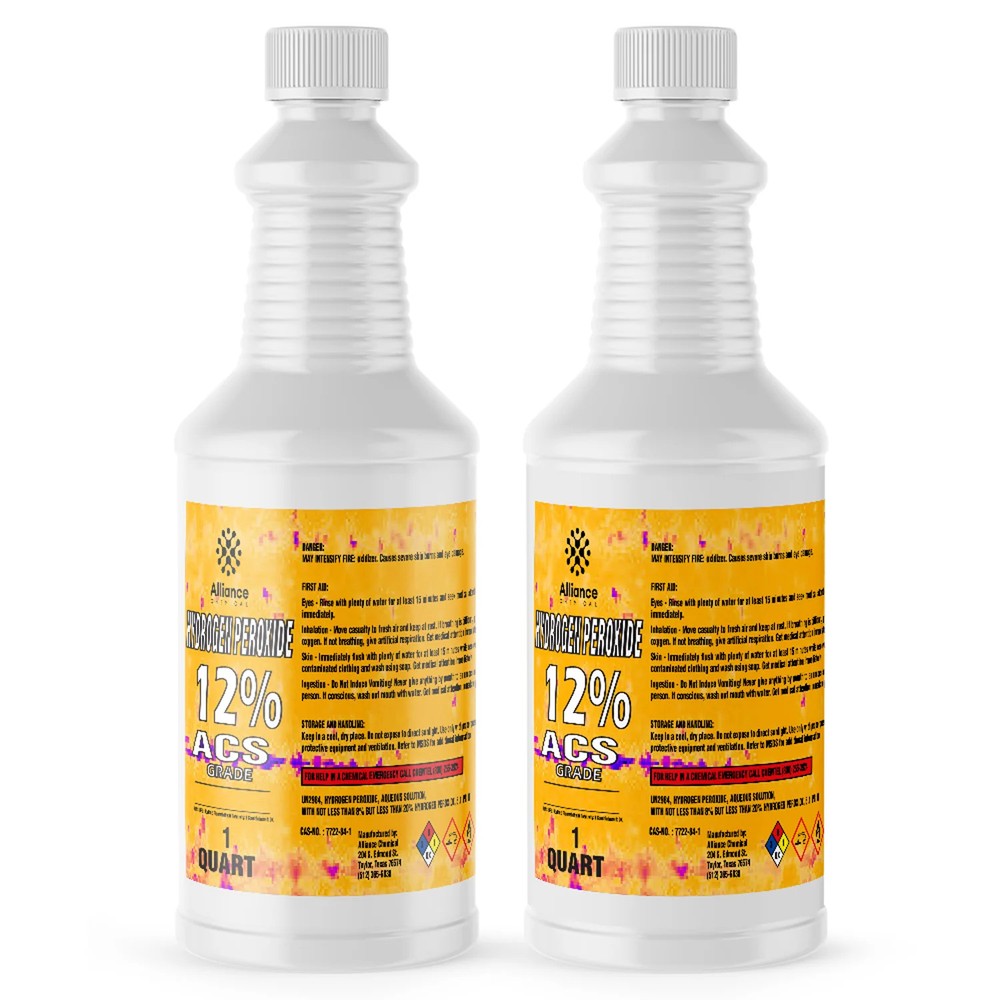 Hydrogen Peroxide 12% ACS Grade - 2 Quarts