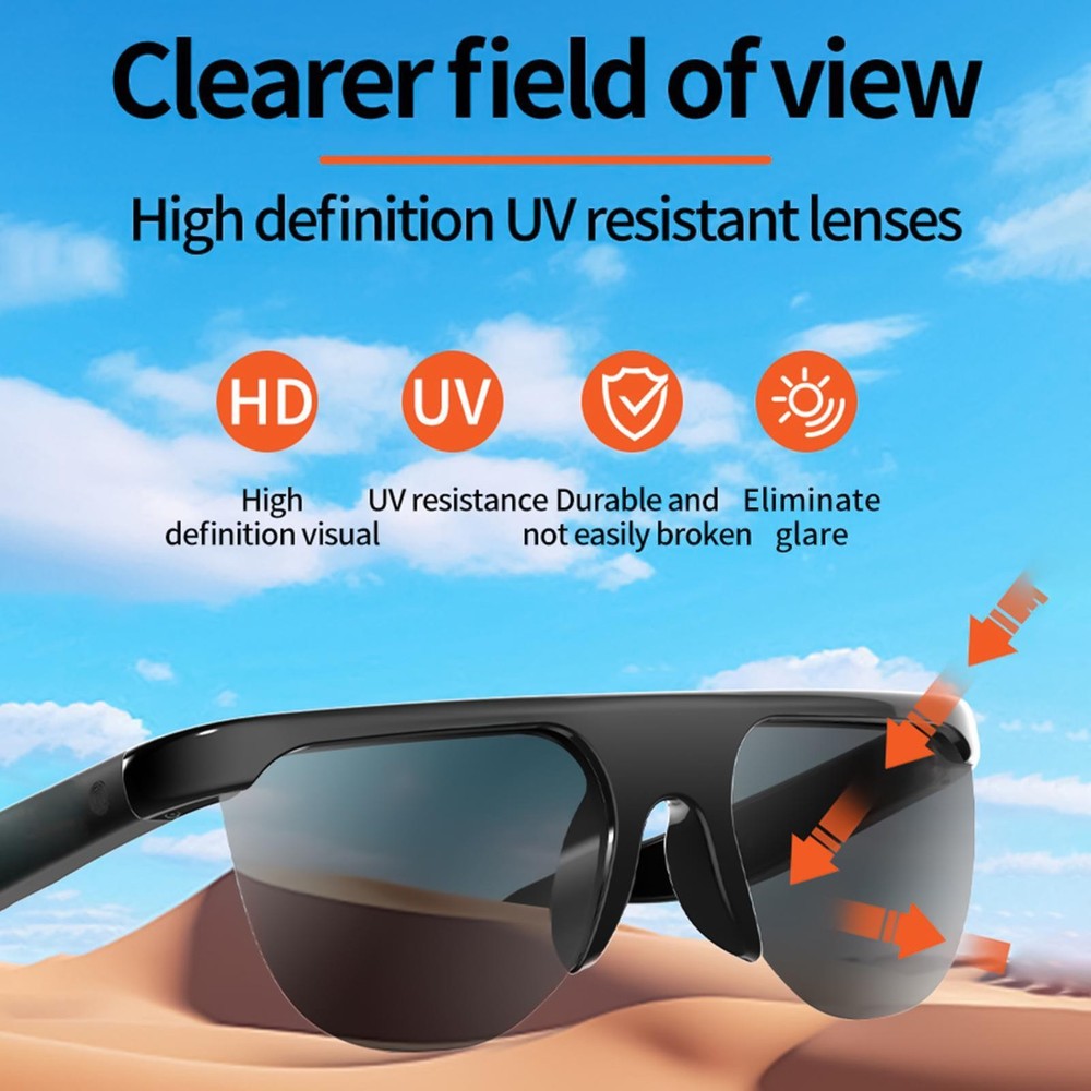 Smart Bluetooth Glasses Wireless Real-time Translation AI