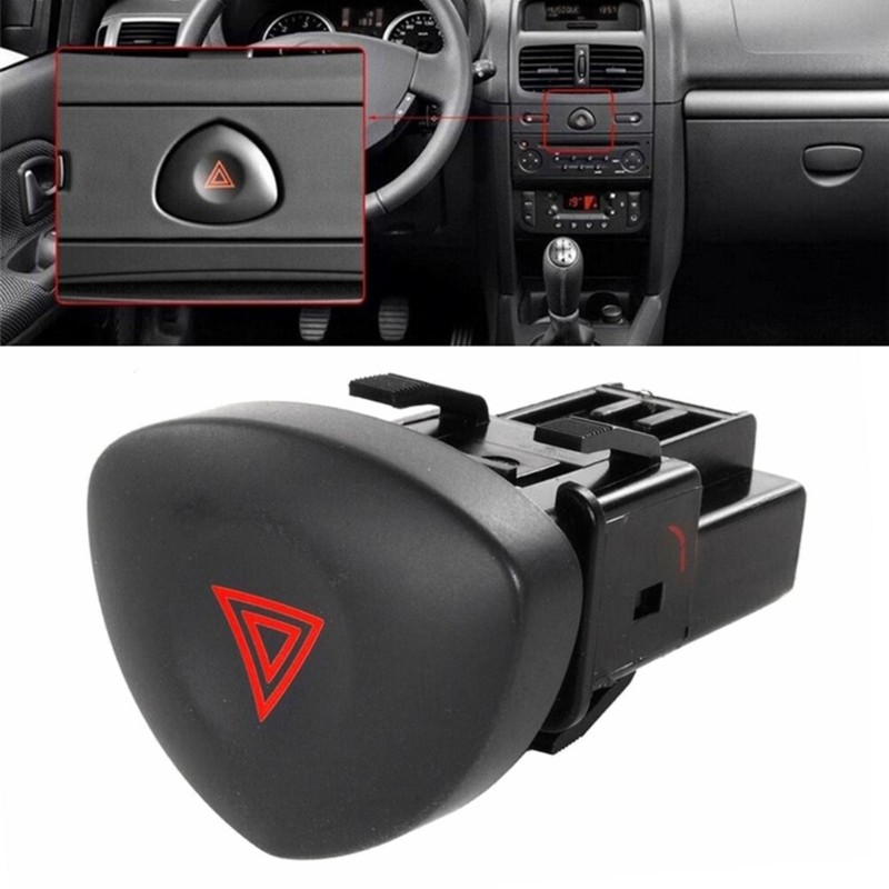 Warning Light Switch Button for Clio 2 Replacement Accessory 8200060036