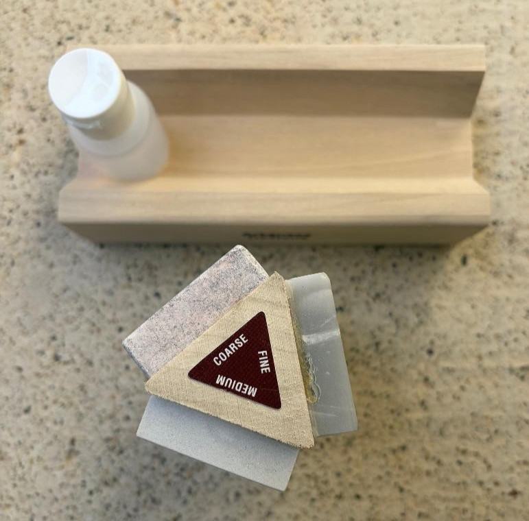Tri 4 Arkansas Knife Sharpening Stone Kit