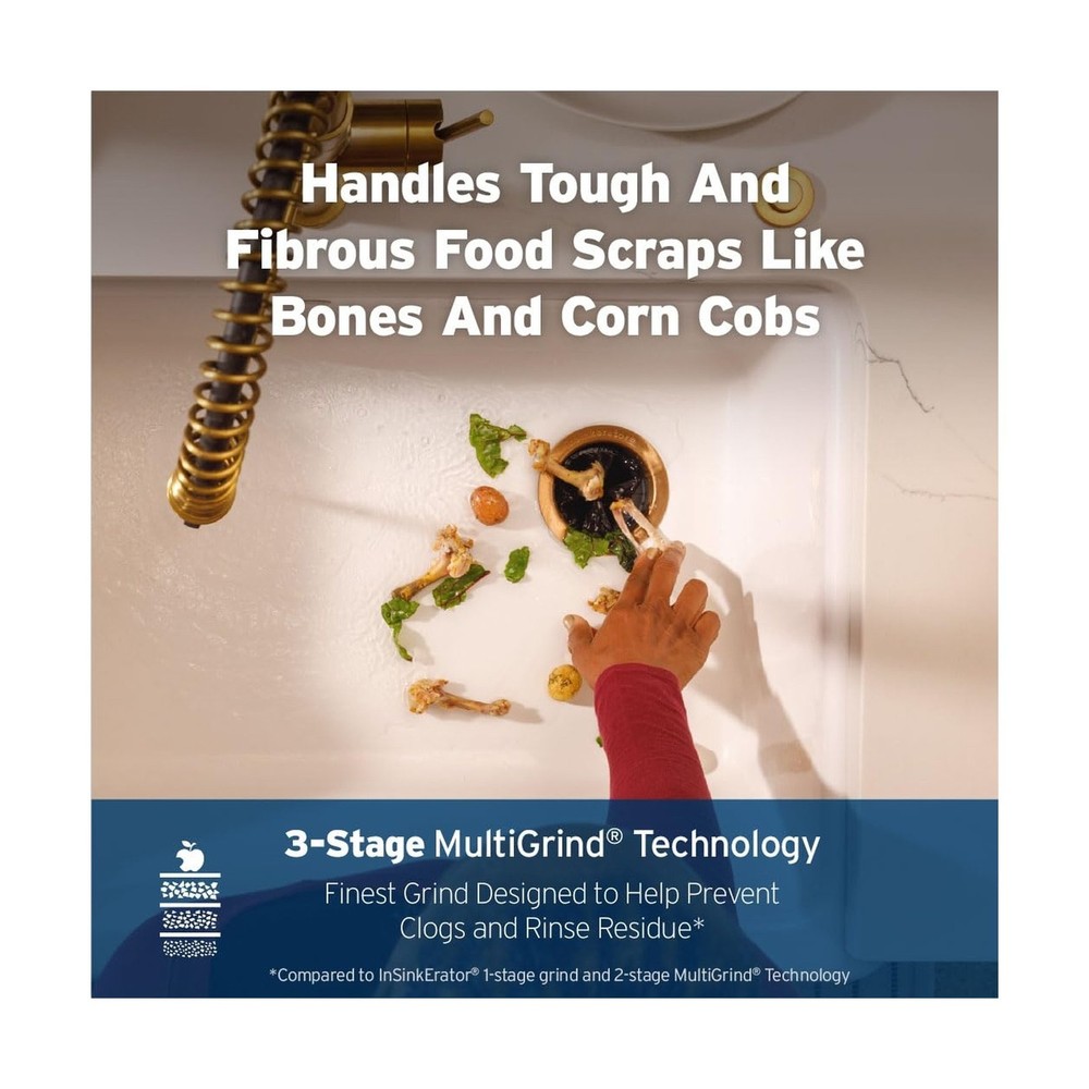 InSinkErator EVOLUTION 0.75HP 3/4 HP, Advanced Series EZ Connect Continuous F...