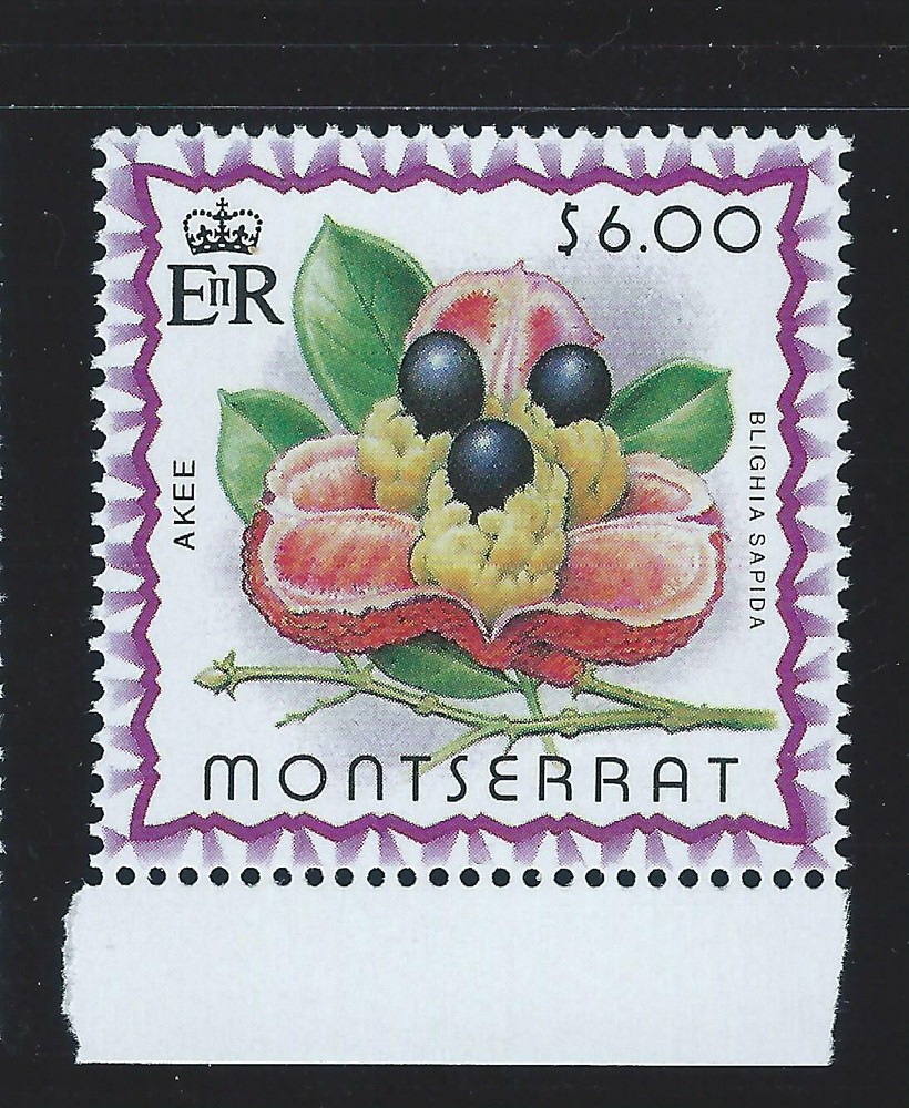 Montserrat Sc 984-88a Fruit Mango, Breadfruit, Papaya, Lime, Akee