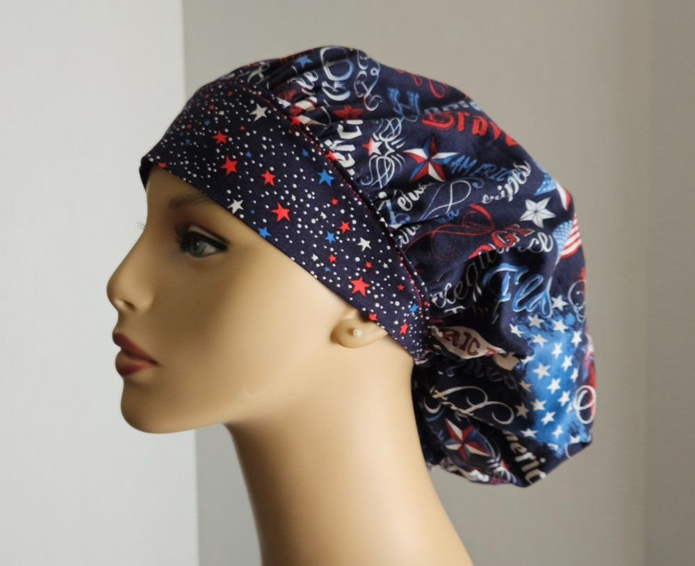 Bouffant Scrub Cap - Patriotic