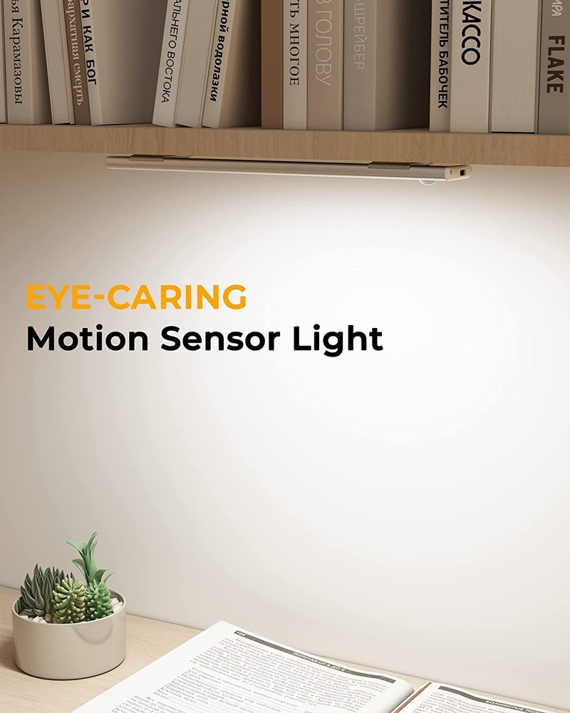 Under Cabinet Lights Motion Sensor Light Indoor USB-C Rechargeable LED Closet...