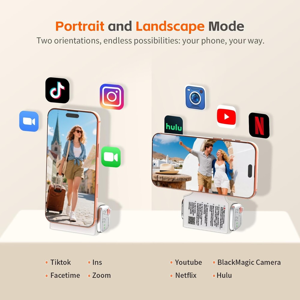 COMITOK MOCA - iPhone Camera Grip - for Native Control MOCA, White