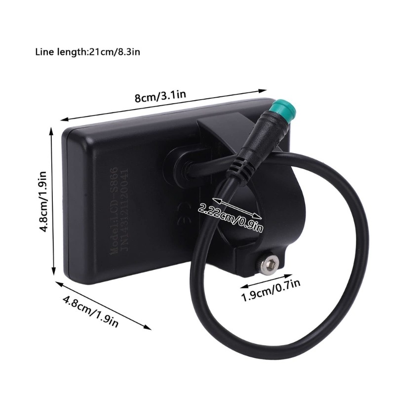 Compacts Digital Speedometers Light weight Scooters LCD Screen Speedometers