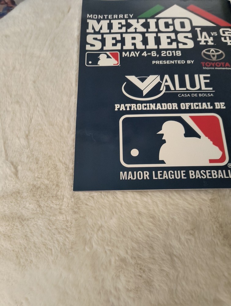 2018 Dodgers/Padres Monterrey Mexico Program