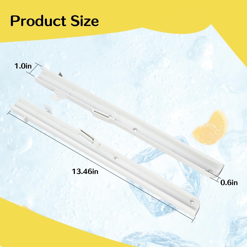 1 Pair Replacement Kit for Subzero Ice Bucket Slides - Left 7014649 & Right...