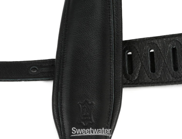 Levy's M26GP Garment Leather Guitar Strap - Black