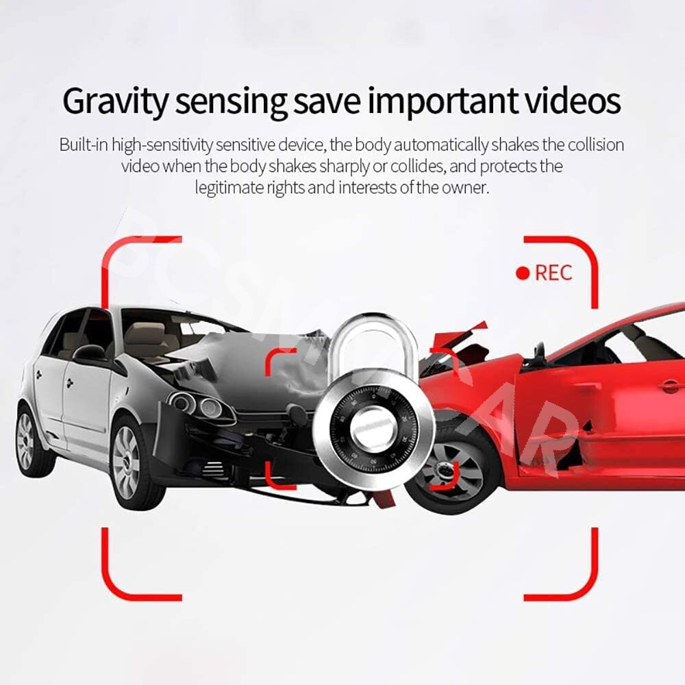 Car DVR Dash Cam Front Camera G-Sensor Recorder 2 in Video Night Vision