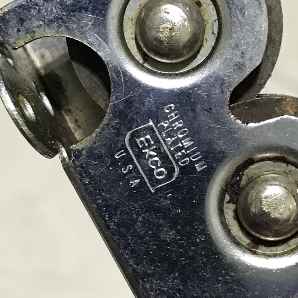 VTG Ekco Pull Through Knife Sharpener Chromium Plated USA