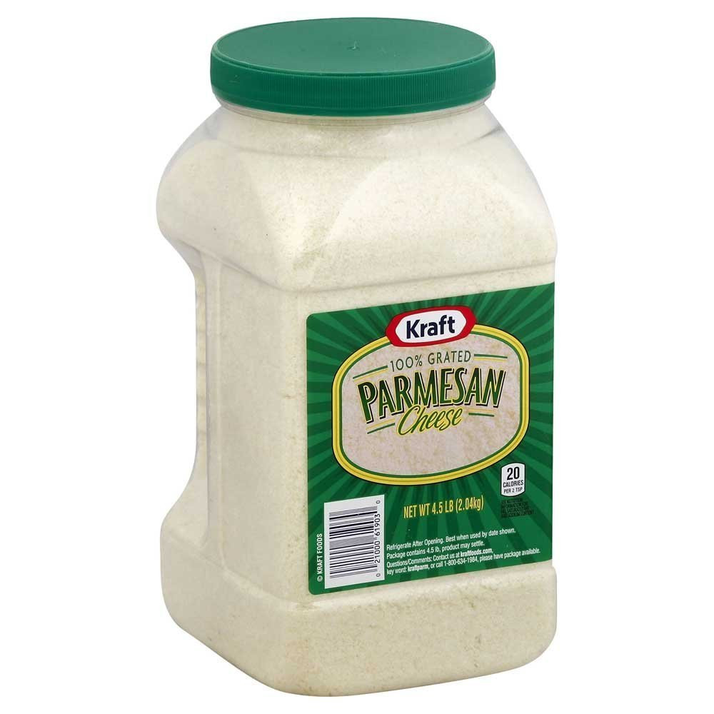 Grated Parmesan Cheese, 4.5 Pound - 4 Pack