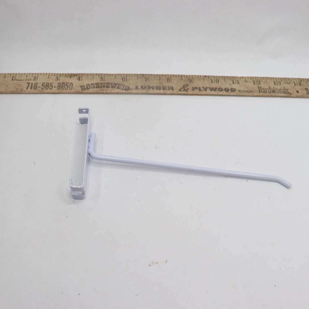 Peg Hook Steel White 8"