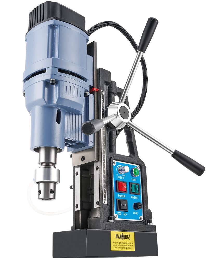 CREWORKS Magnetic Drill Stepless Speed Bi-Directional MD50 1950W with 11HSS Bits