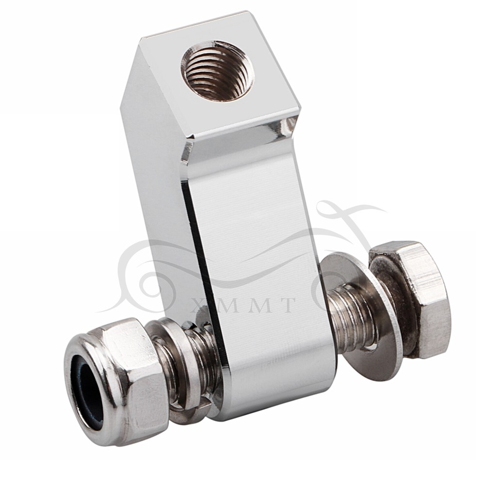 Chrome Headlight Bottom Mounting Bracket For Harley Sportster Dyna FXDB FXDF