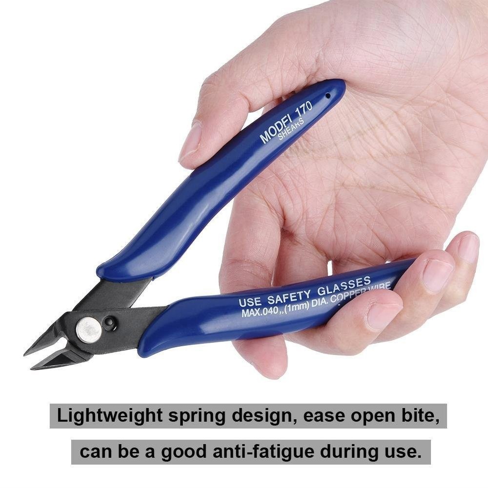 New Model 170 Flush Wire Cutter for Attomizers Tool Side Cutting Blue
