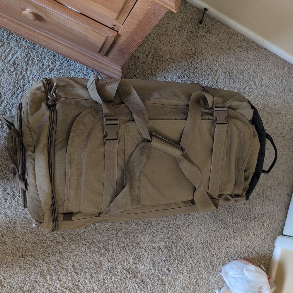 USMC Thin Air Gear Rolling Deployment/Backpack Coyote Brown - 3 Dividers