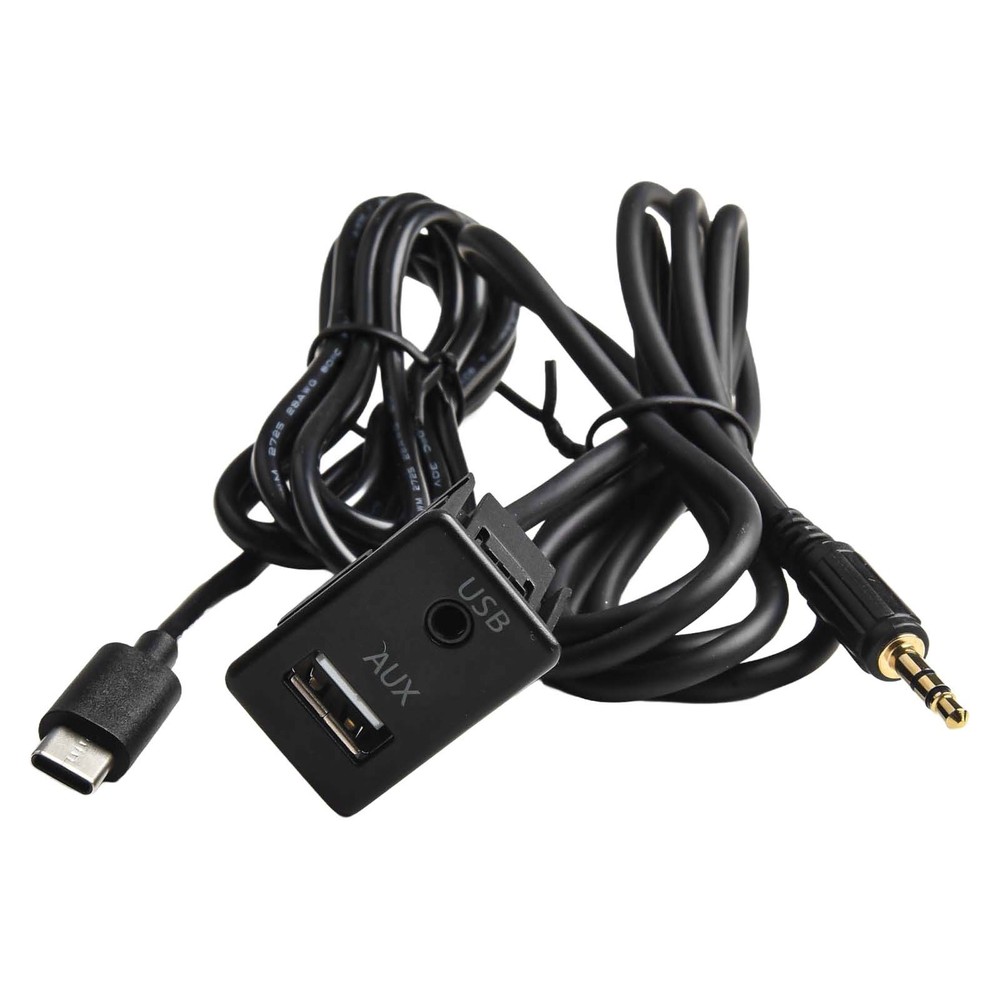 Center Console Car USB and AUX Port Panel Interface 145CM Extension Cable