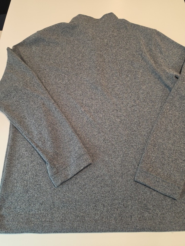 Rhone Gray 1/4 Zip Polyester Pullover Sweater Mens Size Extra Large