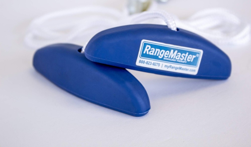 RangeMaster Molded Rubber Handle Shoulder Pulley │ Physical Therapy Tool &