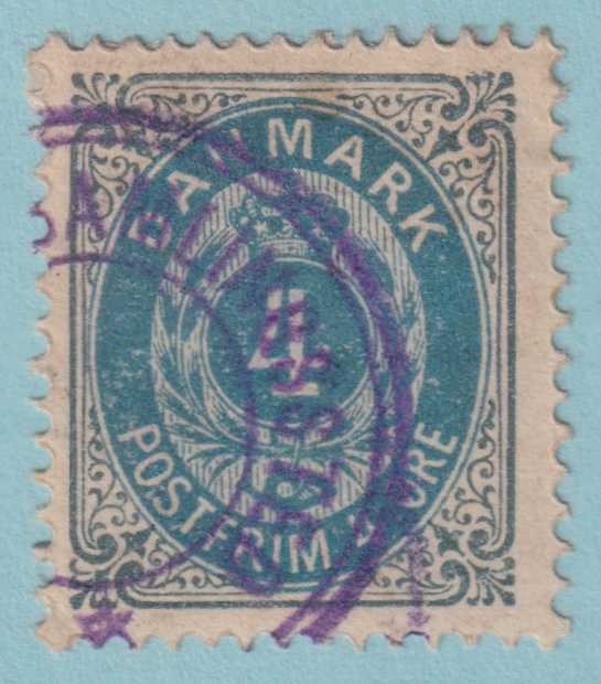 DENMARK 26  USED - BICOLOR ISSUE - INTERESTING CANCEL - DGV
