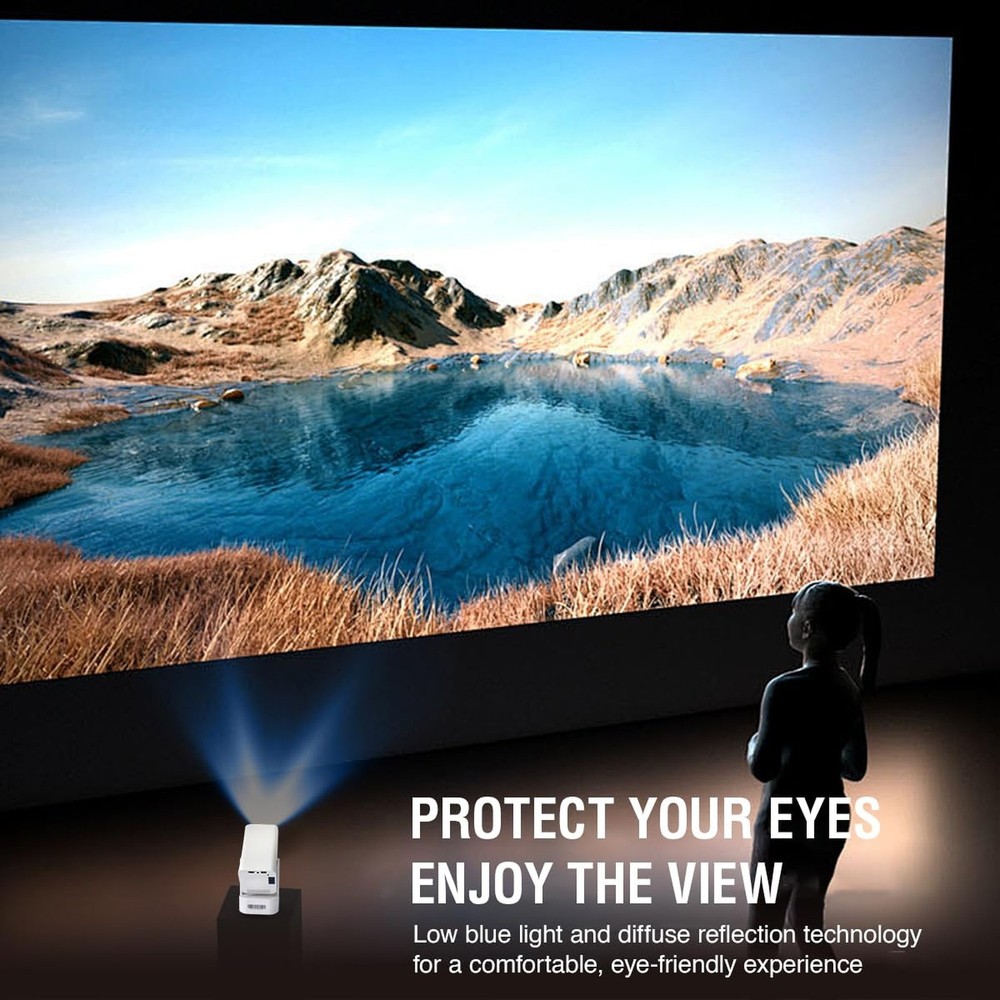 XElectron Techno Android 13 Smart Projector, 1080P & 4K Support, Loud Speaker...