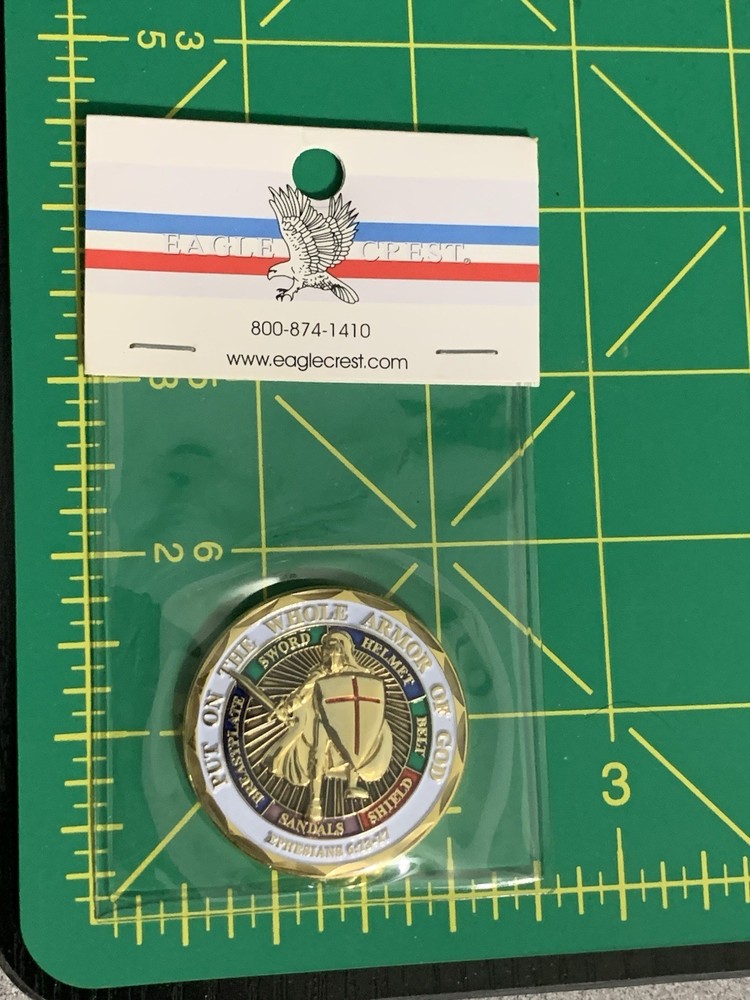 Army Challenge Coin Armor Of God- Eagle Crest