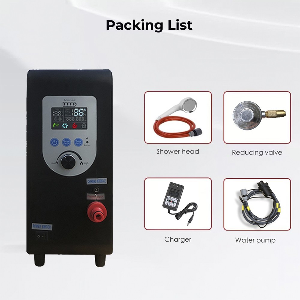 Propane Portable Water Heater Countertop Instant Camping Shower For Outdoors L3