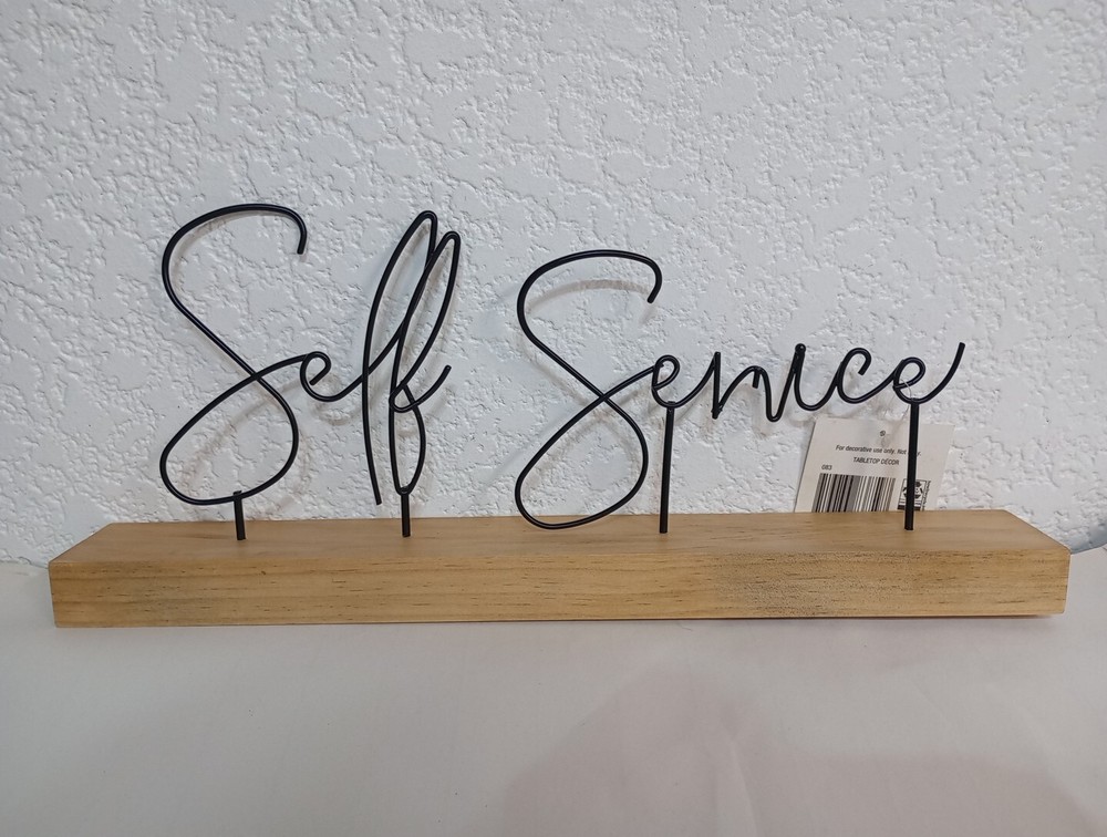 Self Service Tabletop Decor 14"X 6.5"