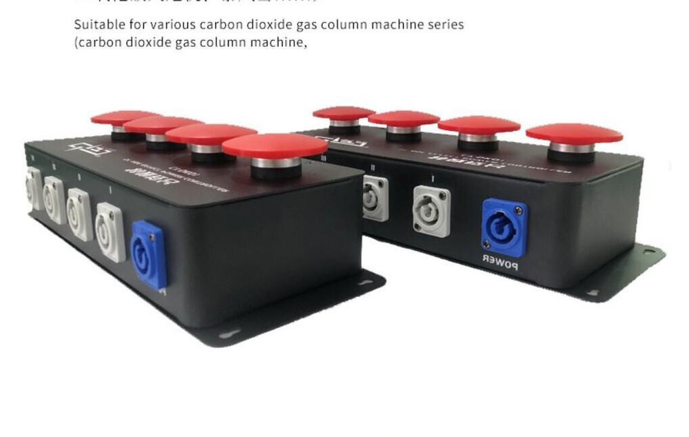 4-Way 90V-240V Co2 Jet Column Machine Electric Control Console Controller Stage