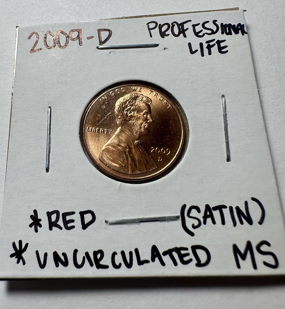 2009 D Professional Life Lincoln Cent MS RED Uncirculated
