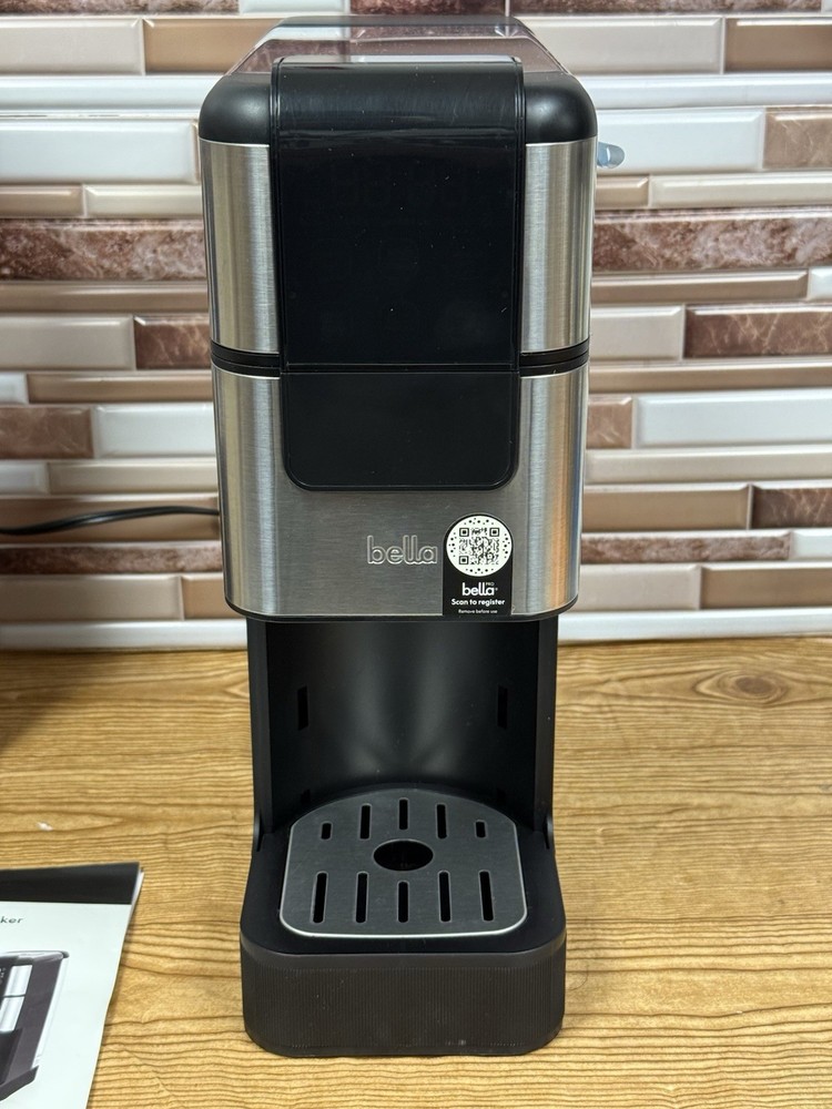 bella PRO Programmable Coffee Maker - STAINLESS STEEL/BLACK - TESTED - READ