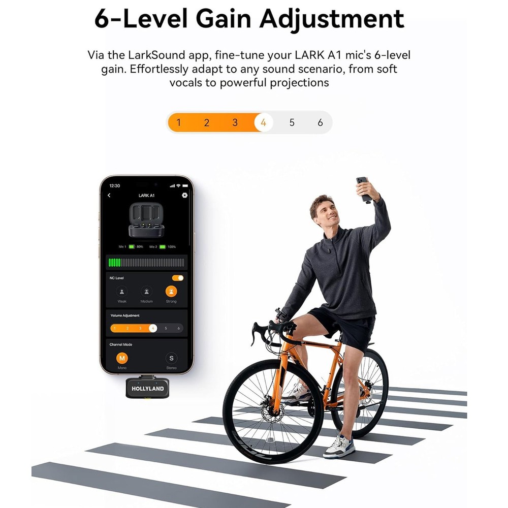 Hollyland LARK A1 Combo Mic System for Mobile Devices Content Creation Bundle
