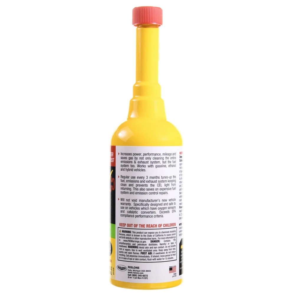 2Pack Rislone 4720 Cat Complete Fuel, Exhaust & Emissions System Cleaner, 16.9oz