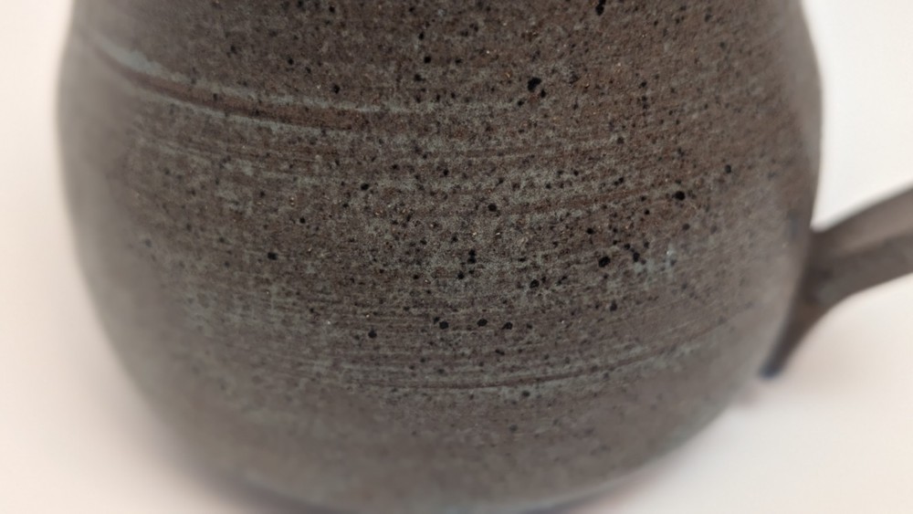 Small Brown Artisan Ceramic Pitcher