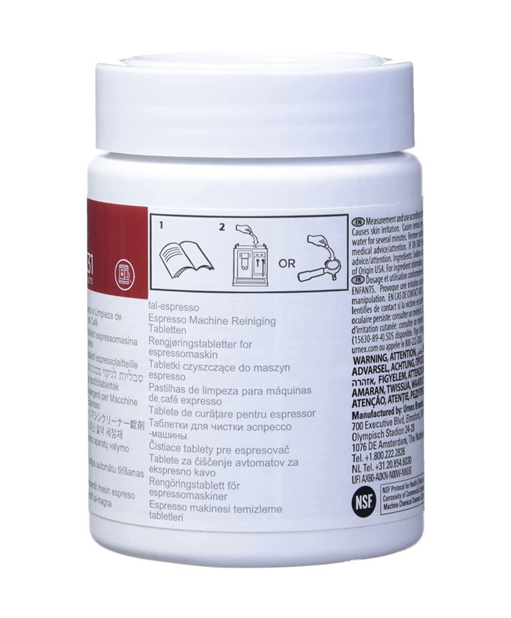 Urnex Cafiza Professional Espresso Machine Cleaning Tablets, 100 Count
