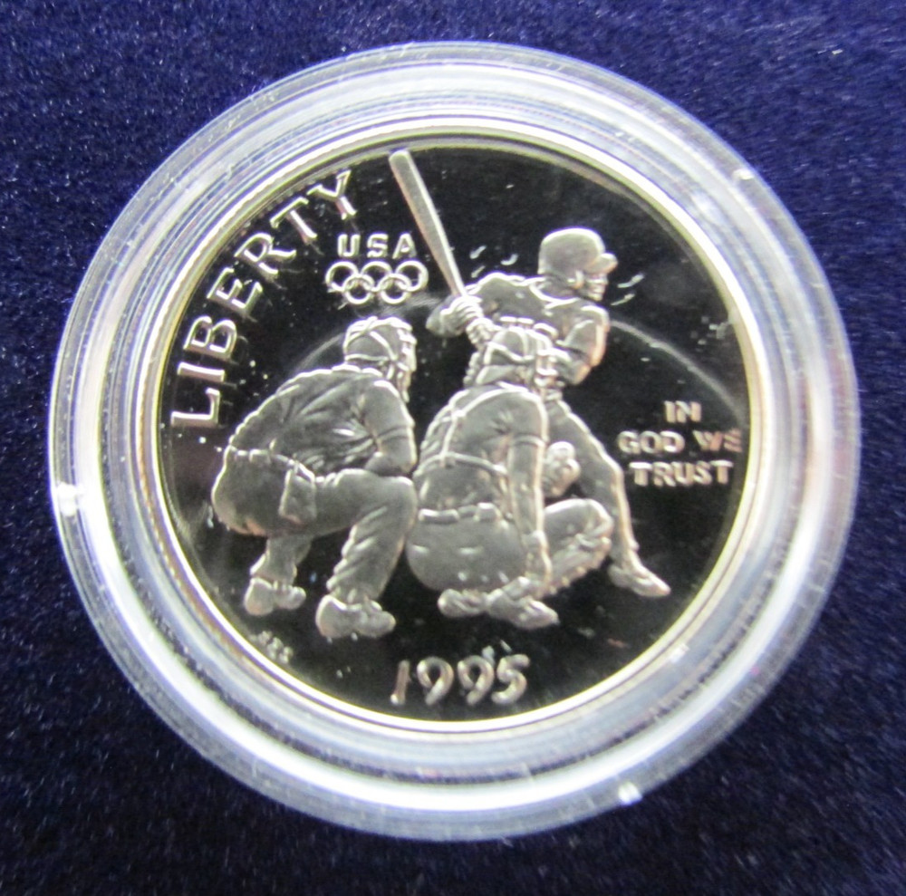 1995 Commemorative Proof Half Dollar Olympic Baseball Capsule