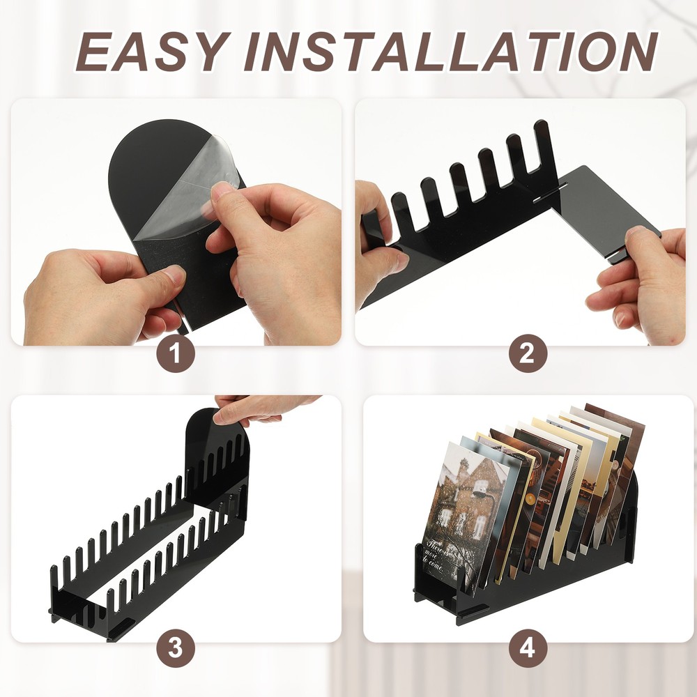 12-Tier 2Pack Clear Greeting Card Display Stand, Clear