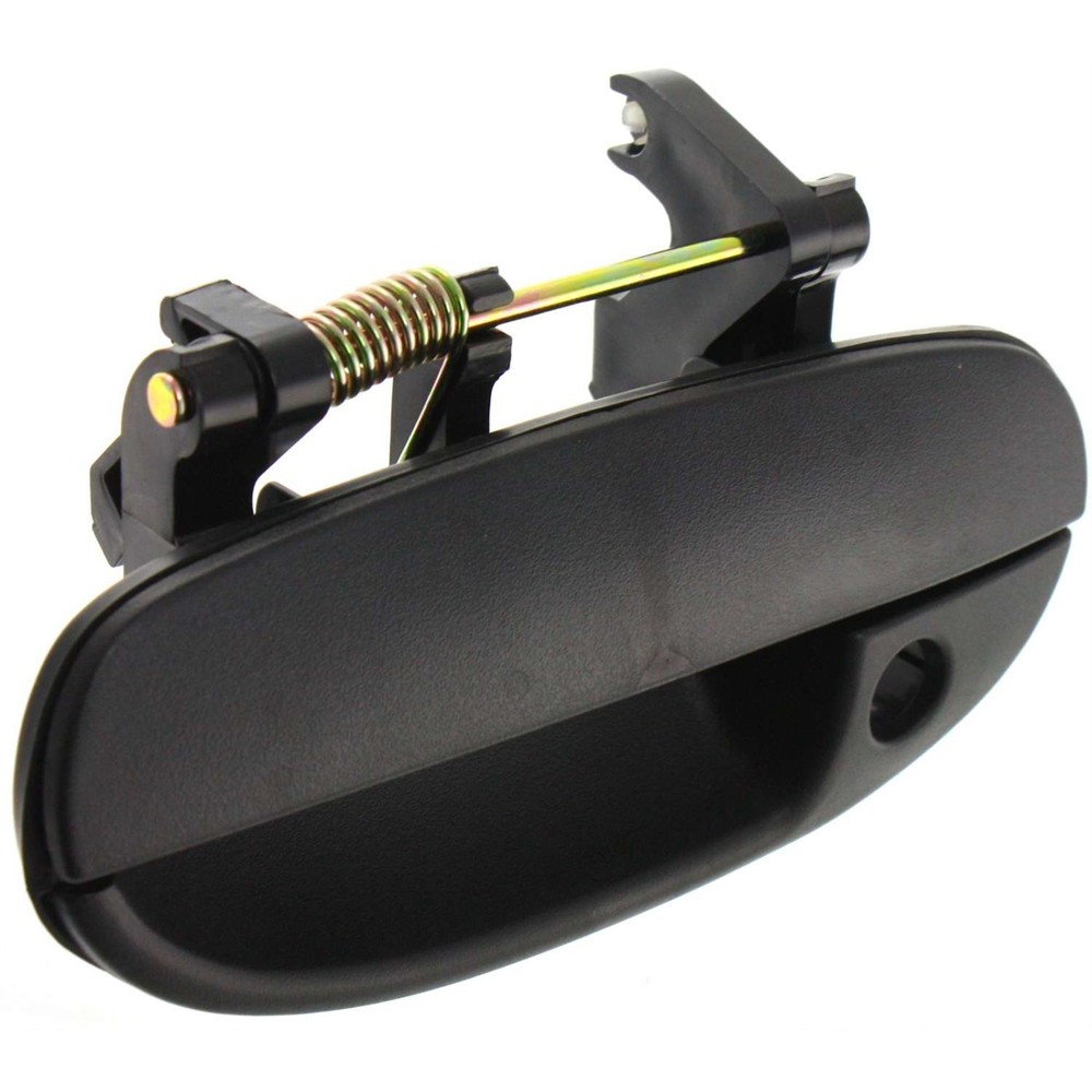 Exterior Door Handle For 99-2002 Daewoo Lanos Front Driver Side Black Plastic