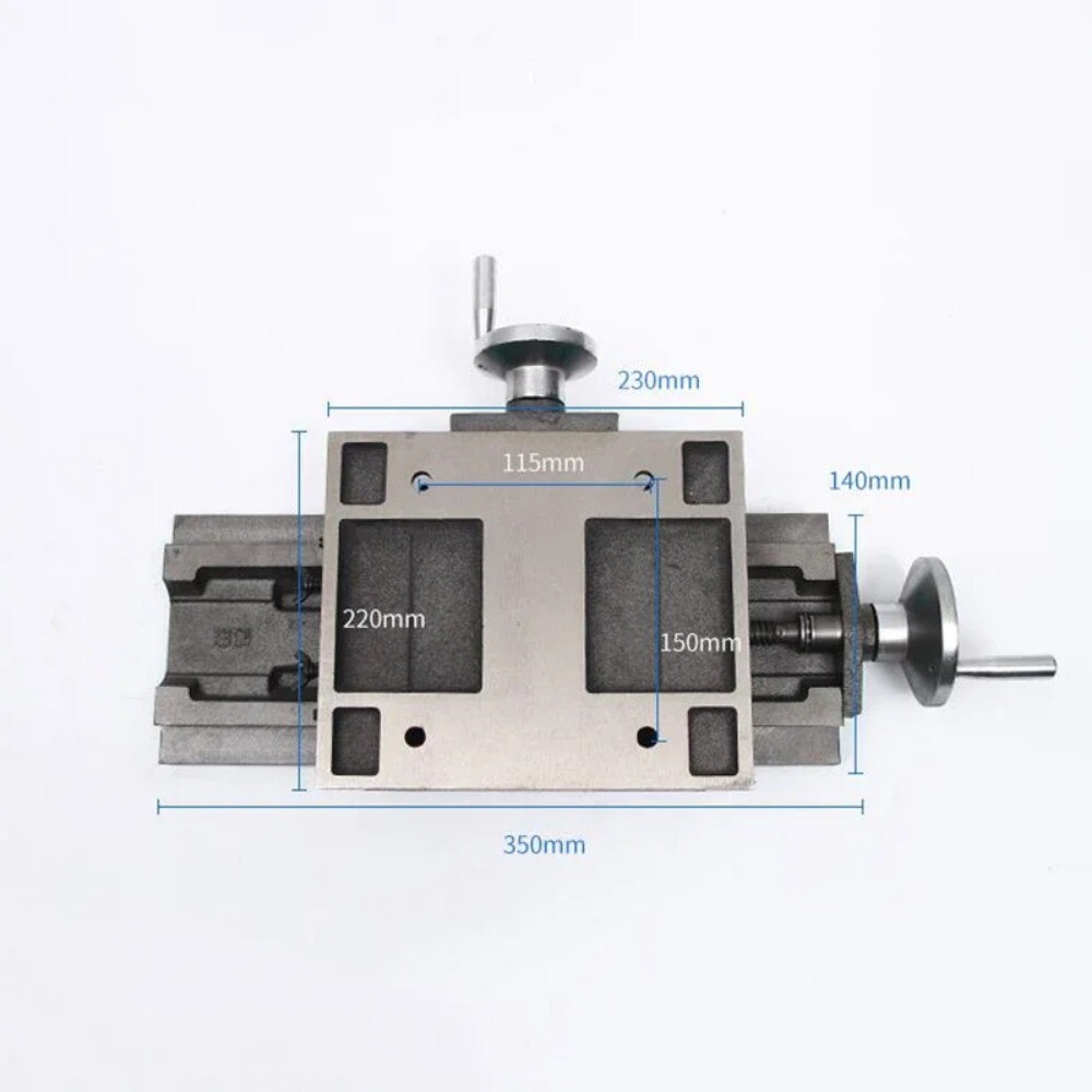 350*140mm Milling Machine Work Table Slide Milling Table Working Cross Table