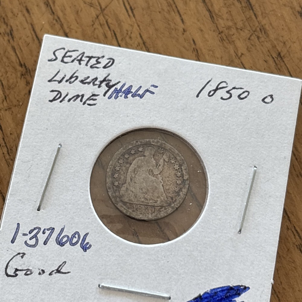 1850 - O Seated Liberty Half Dime Good
