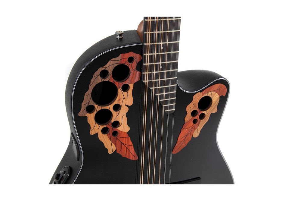 Ovation Elite Celebrity Mid-depth 12-string Black