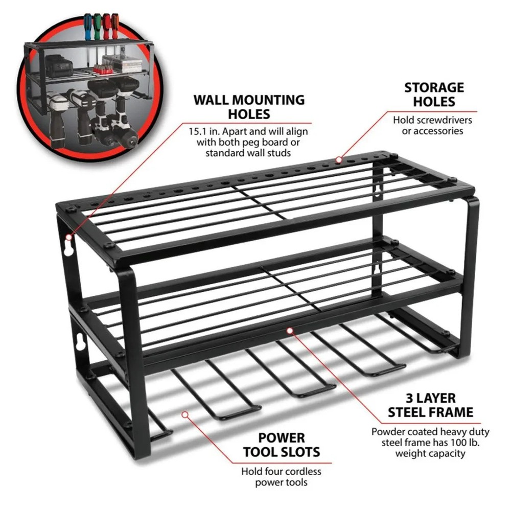 Power Tool Storage Rack